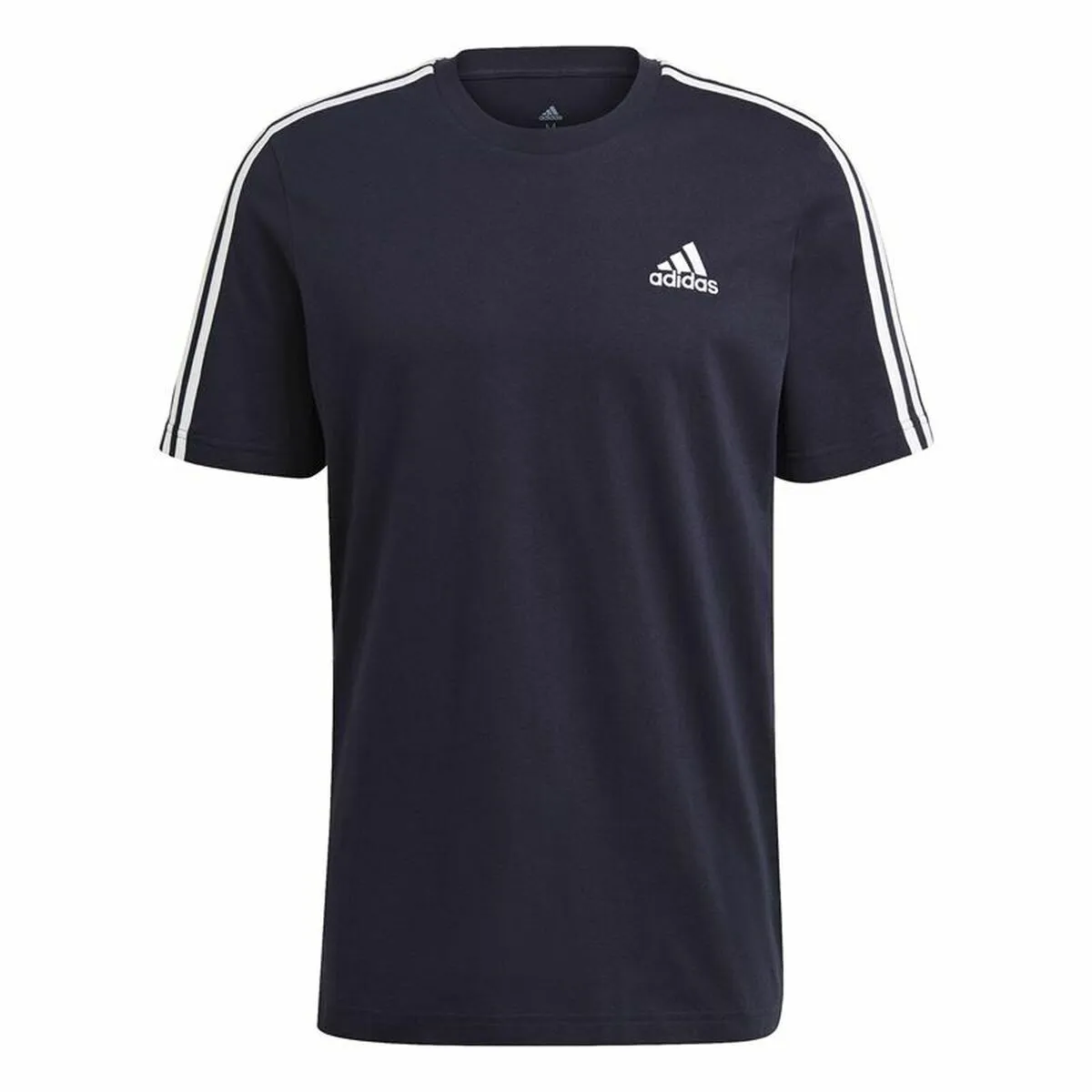 Maglia Essentials 3 bandas Adidas Legend Ink Azzurro