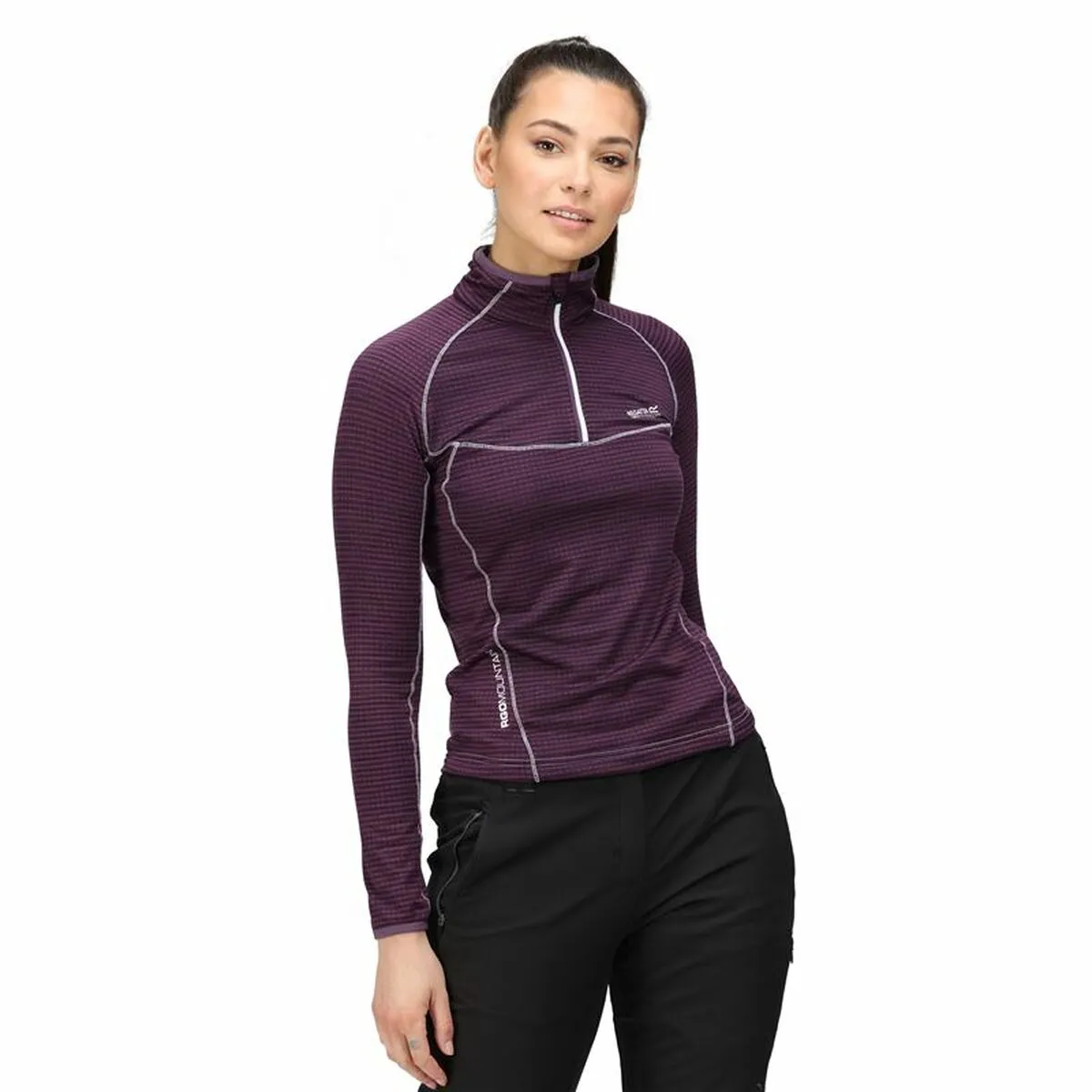 Maglia a maniche lunghe da donna Regatta Yonder Half-Zip Porpora