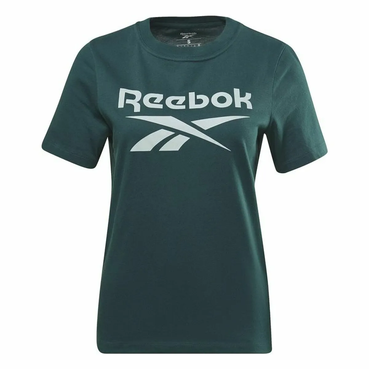 Maglia a Maniche Corte Donna Reebok  Identity Ciano