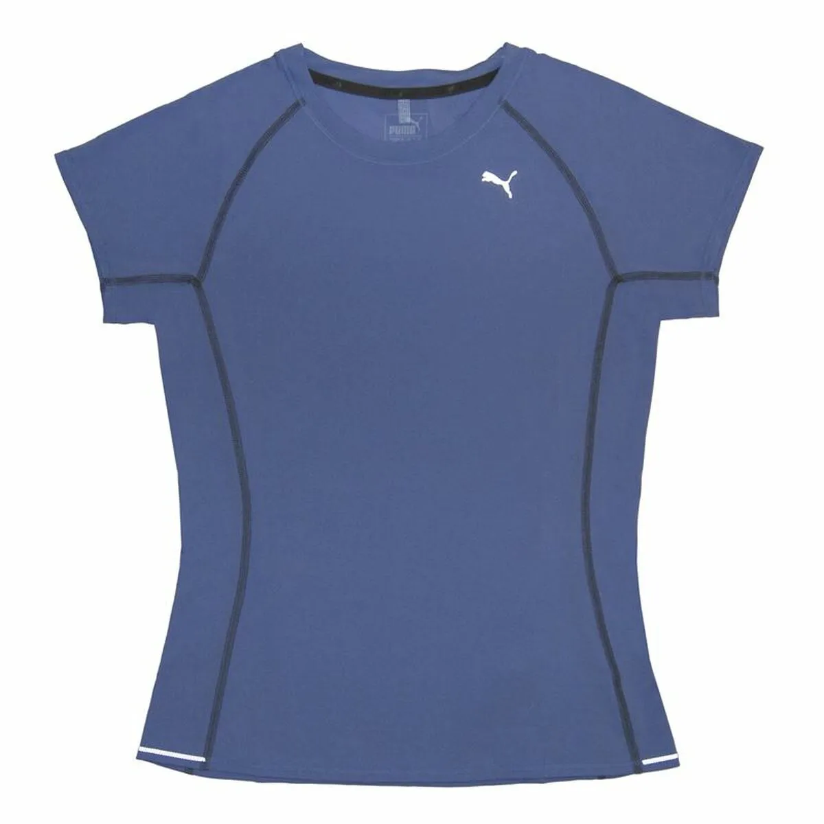 Maglia a Maniche Corte Donna Puma Pe Running Tee Azzurro