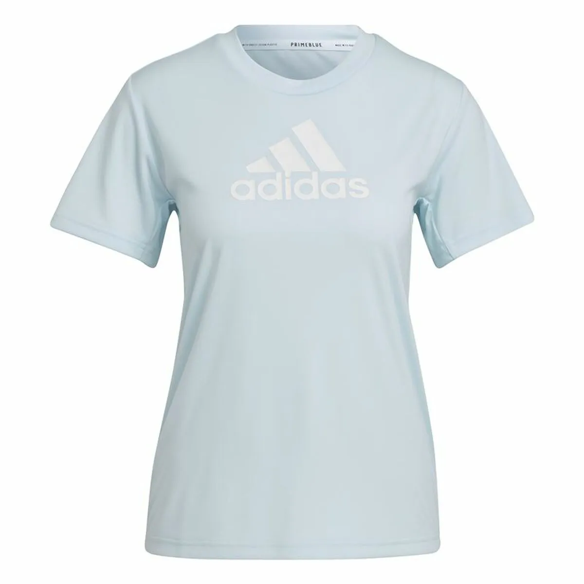 Maglia a Maniche Corte Donna Adidas Move Logo Sport Ciano