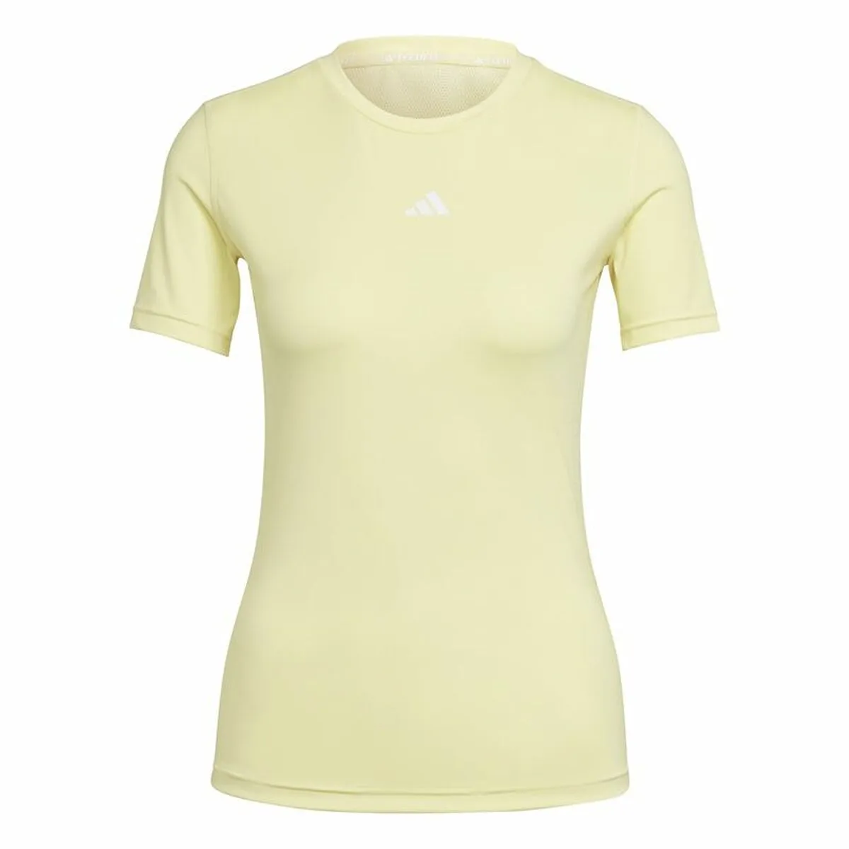 Maglia a Maniche Corte Donna Adidas Techfit Training Giallo