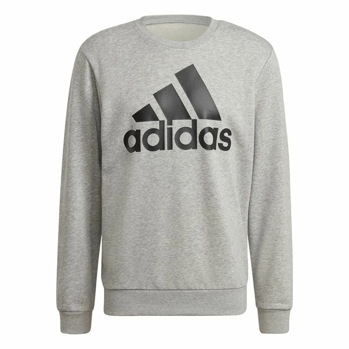 Felpa senza Cappuccio Uomo Adidas Essential Big Logo Grigio