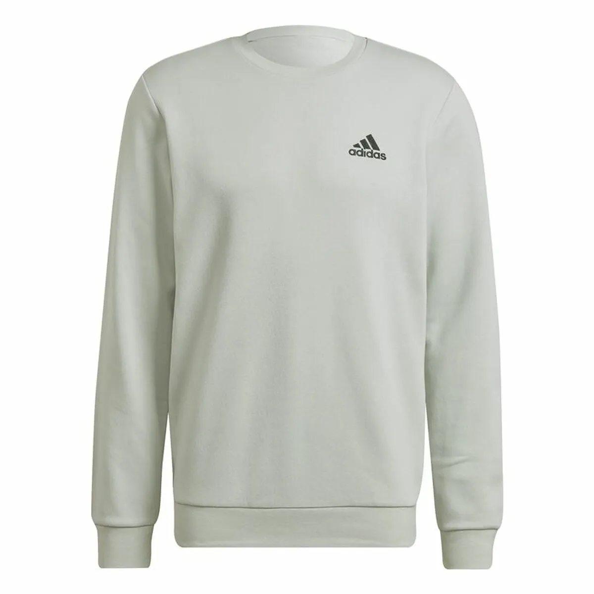 Felpa senza Cappuccio Uomo Adidas Essentials Fleece Bianco