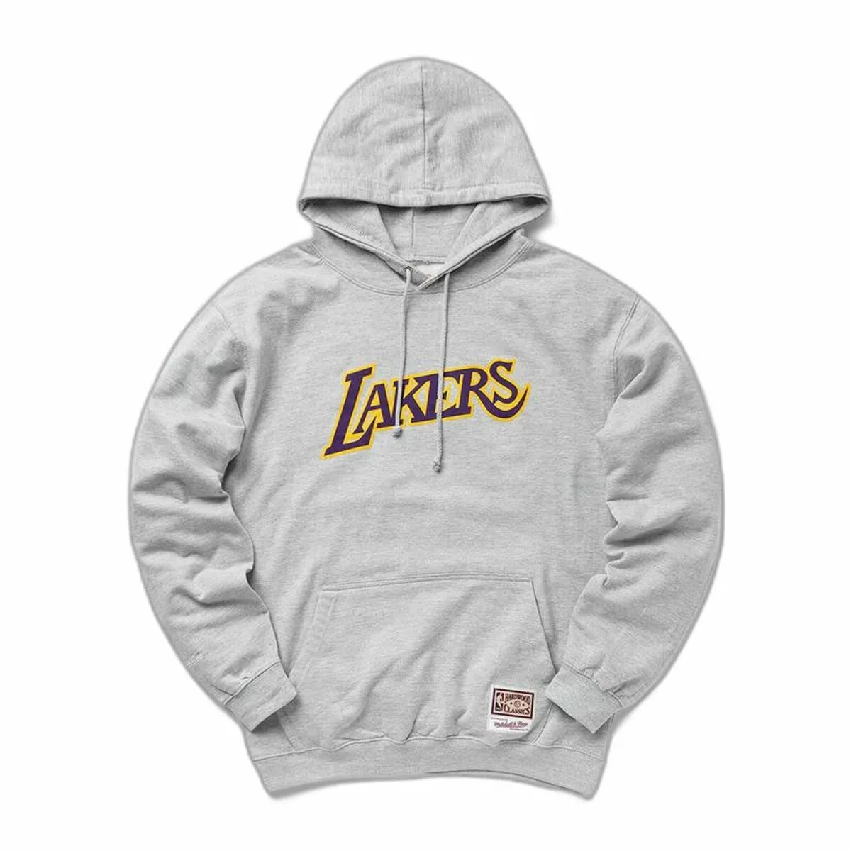 Felpa con Cappuccio Unisex Mitchell & Ness Lakers Grigio