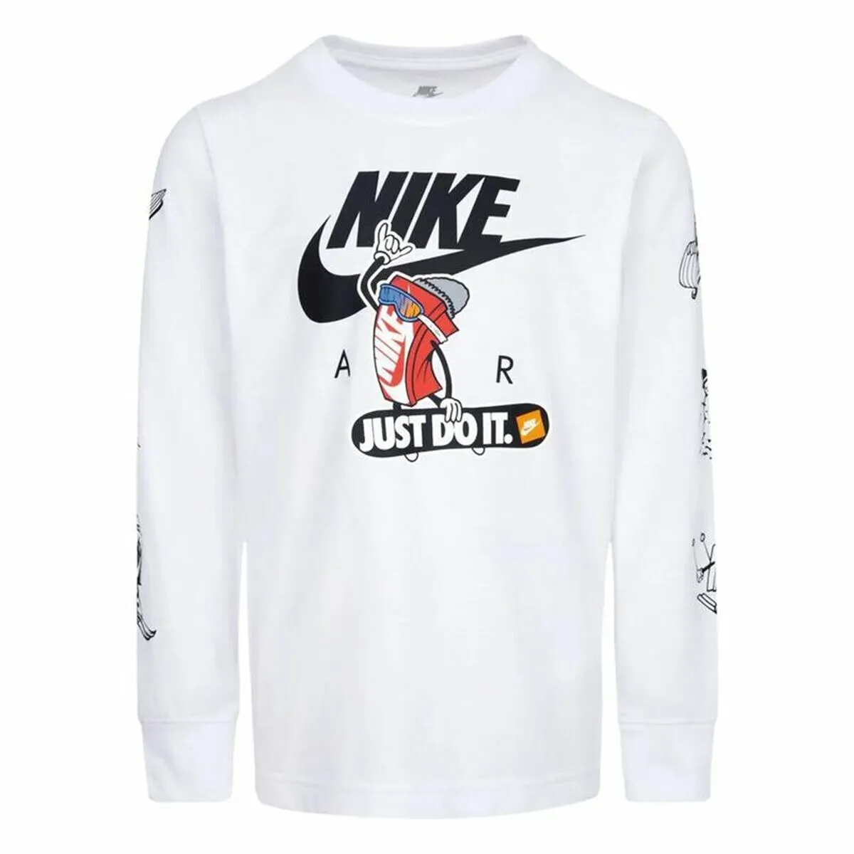 Felpa senza Cappuccio Bambino Nike Snowboarding Bianco