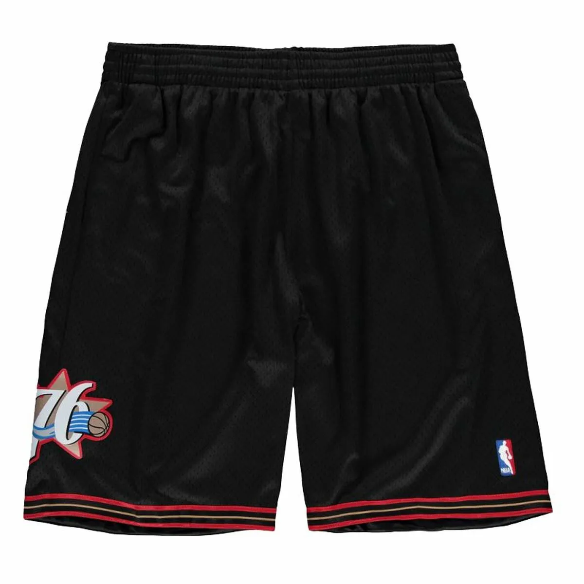 Pantaloncino Sportivo Unisex Mitchell & Ness Philadelphia 76ERS Nero