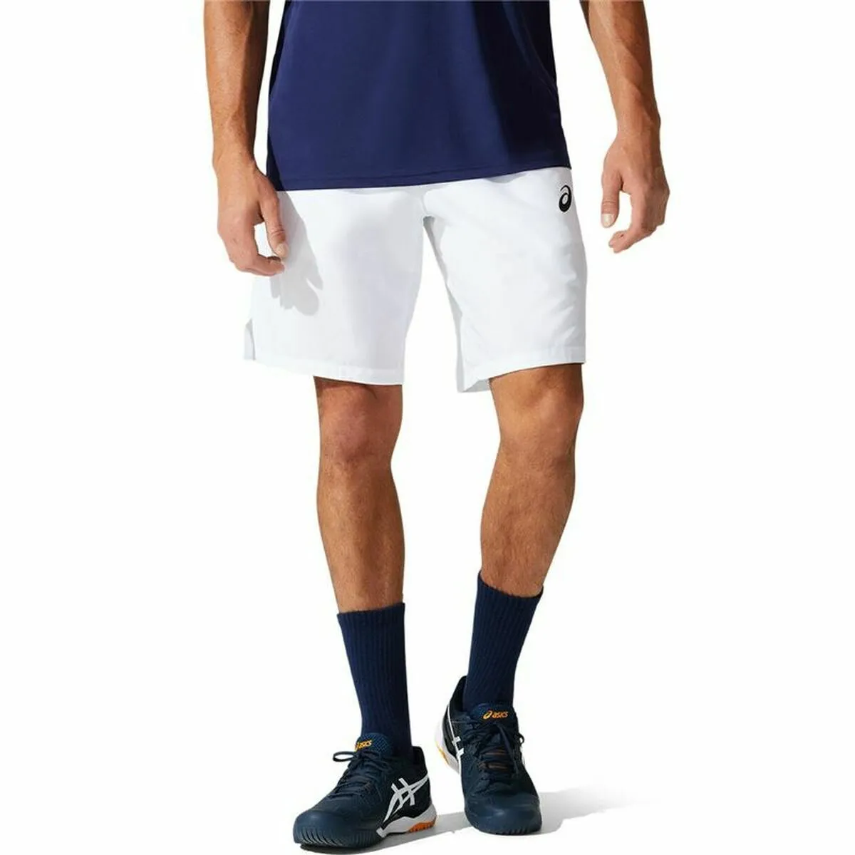 Pantaloni Corti Sportivi da Uomo Asics Court M 9In Bianco