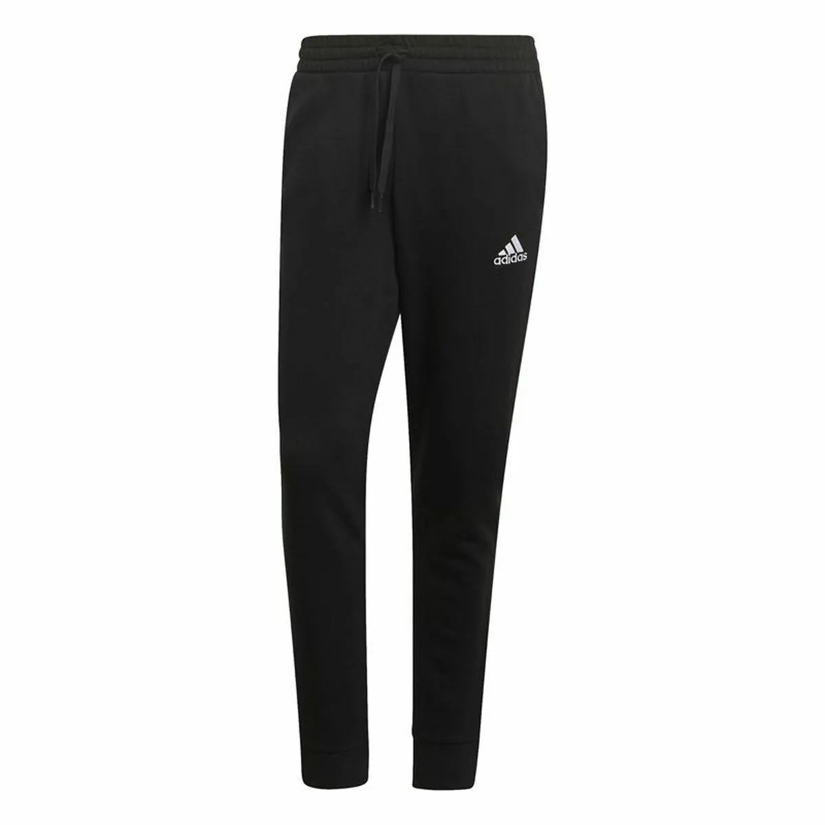 Pantalone Lungo Sportivo Adidas Regular Fit Tapered Cuff Nero Uomo