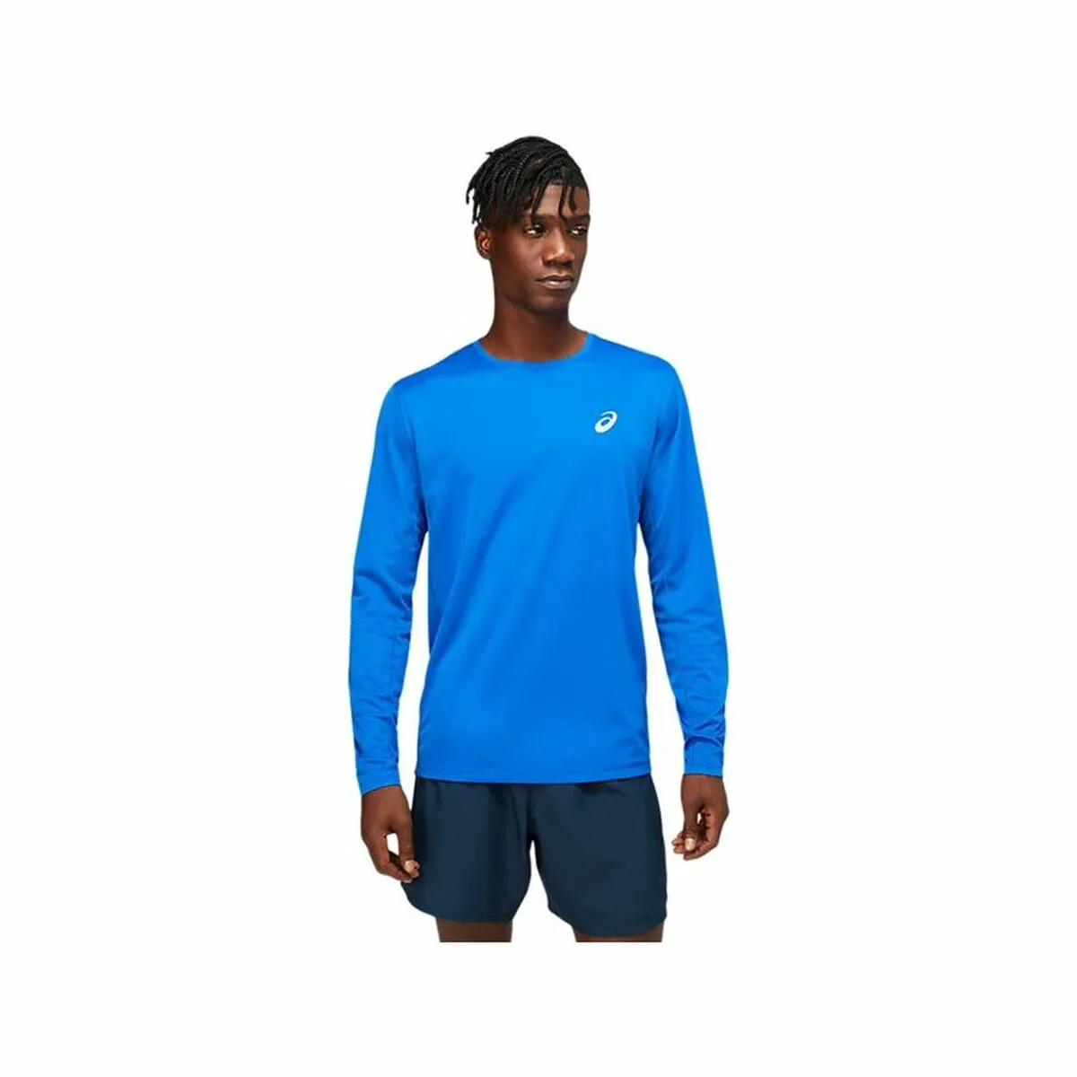 Maglia a Maniche Lunghe Uomo Asics Core SS Top Azzurro