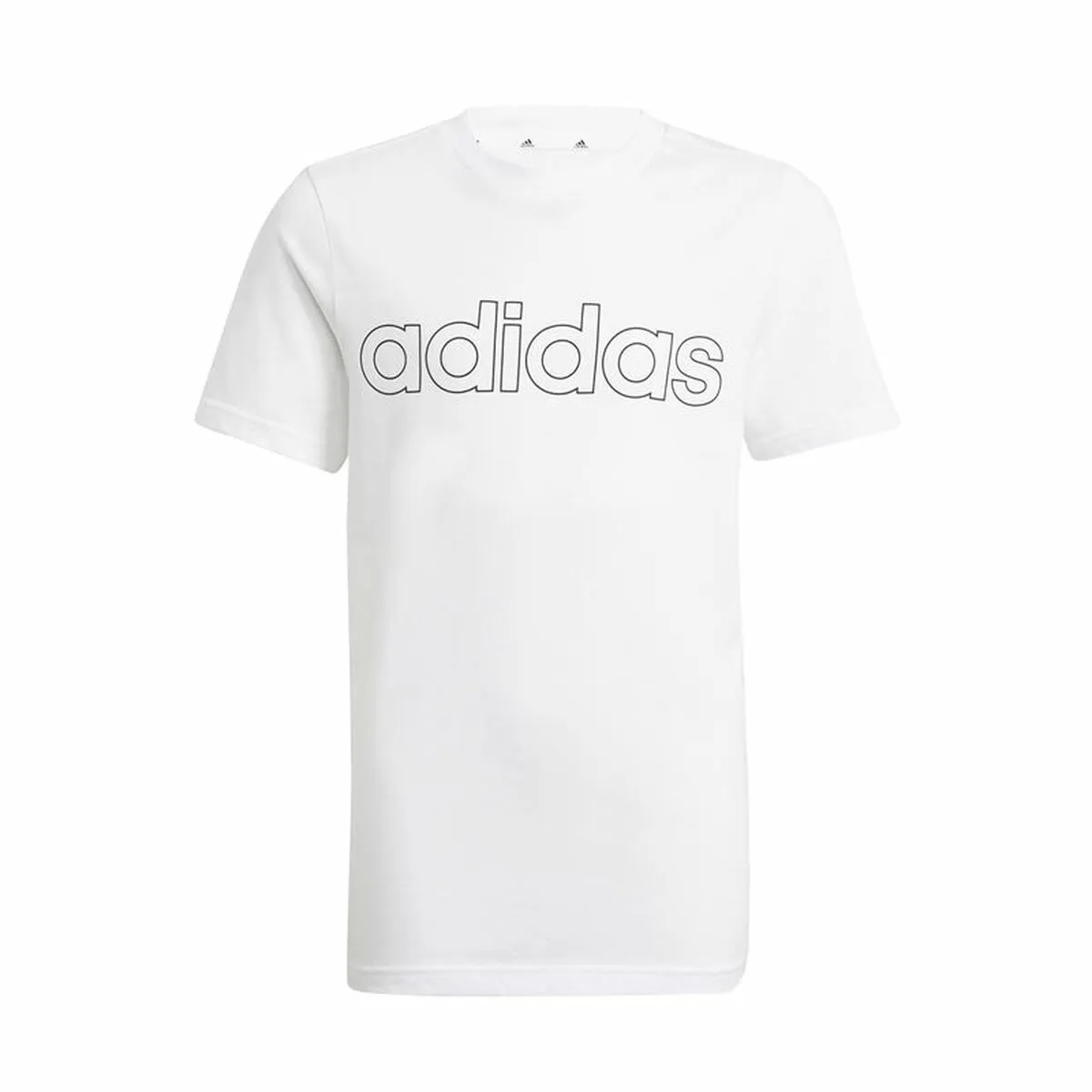 Maglia a Maniche Corte per Bambini Adidas Essentials Bianco