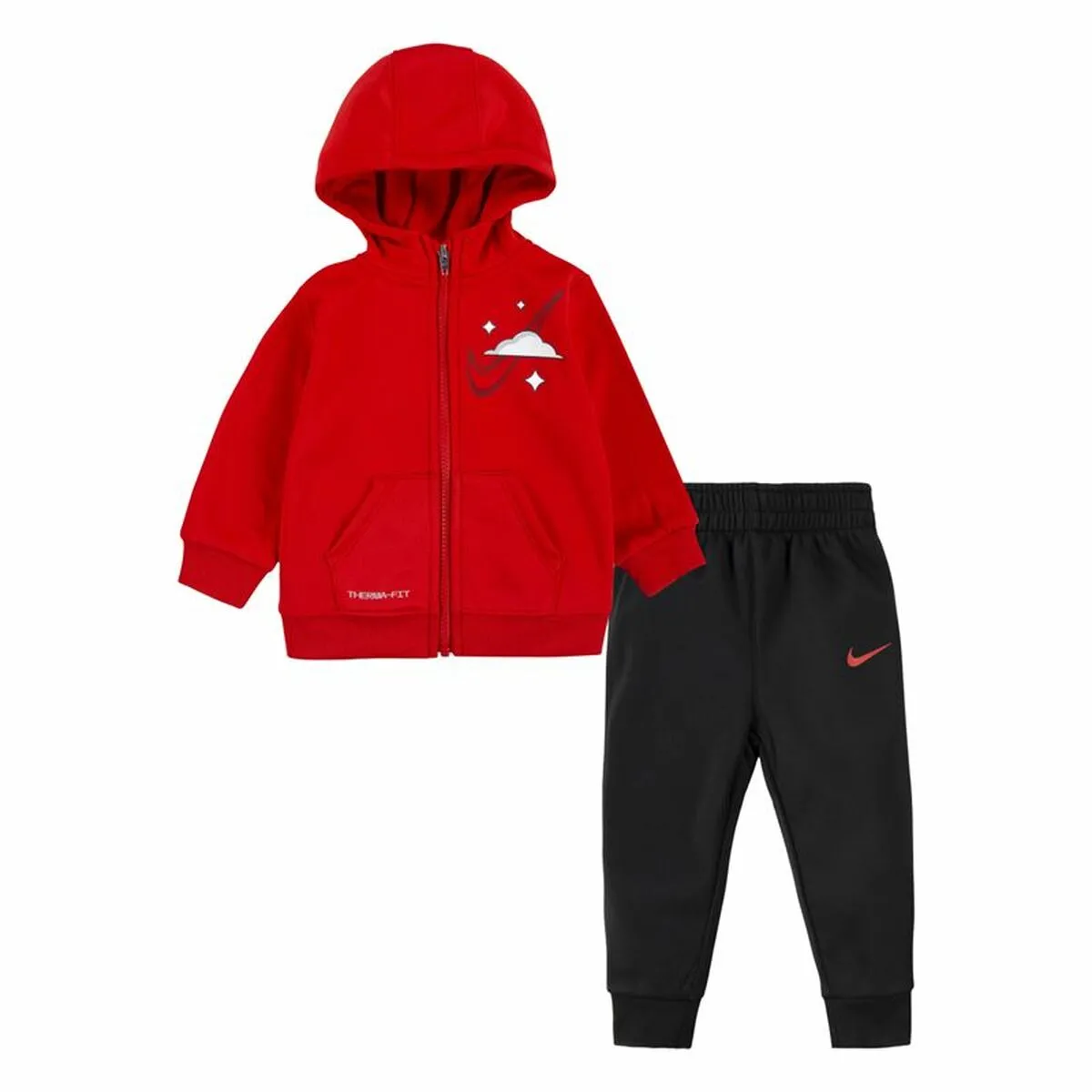 Completo Sportivo per Bambini Nike All Day Play Therma Rosso Nero