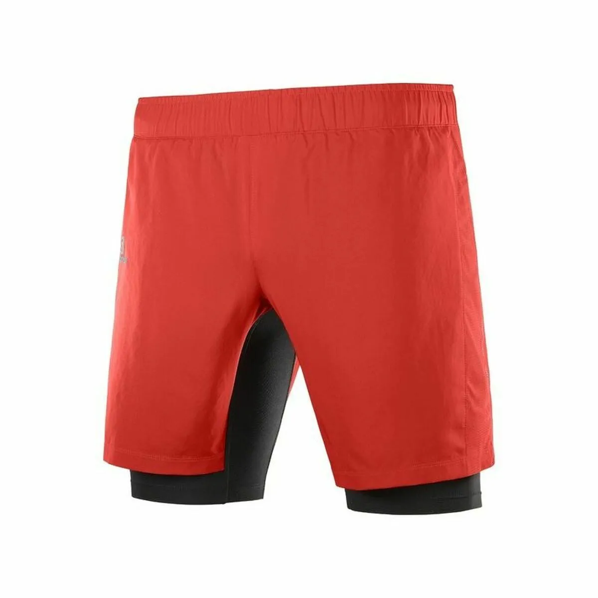 Pantaloncino Sportivo Salomon TwinSkin Rosso