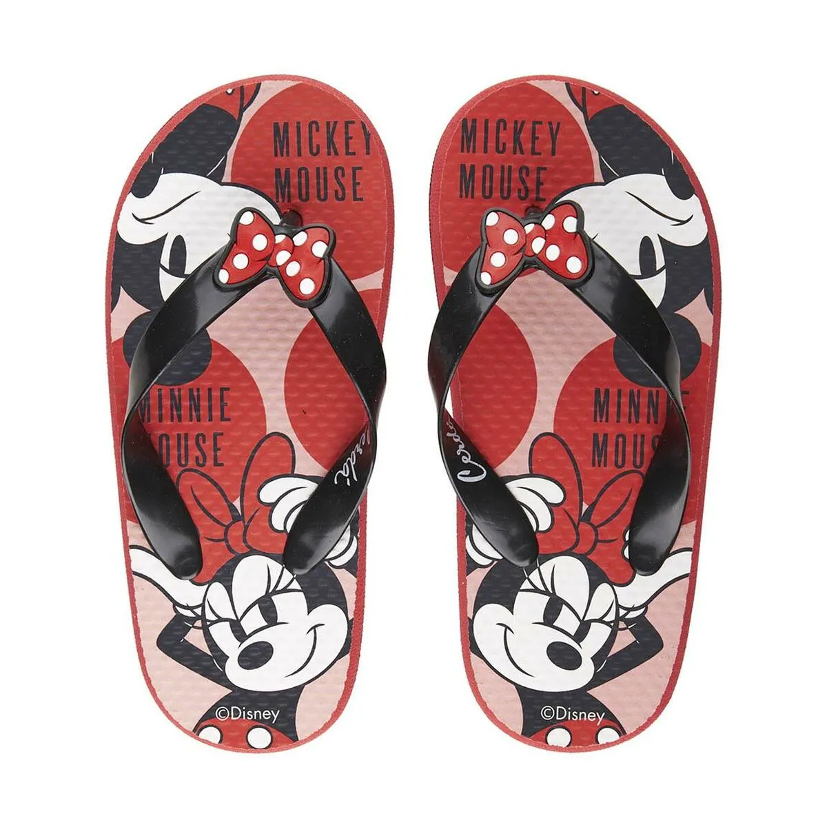 Ciabatte per Bambini Minnie Mouse Rosso