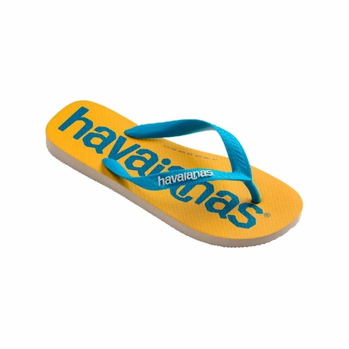 Ciabatte  da Donna Havaianas Top Logomania Azzurro Giallo