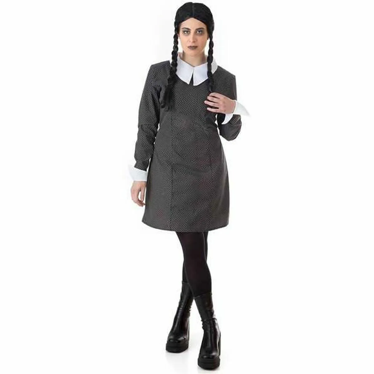 Costume per Adulti Wednesday A pois Nero