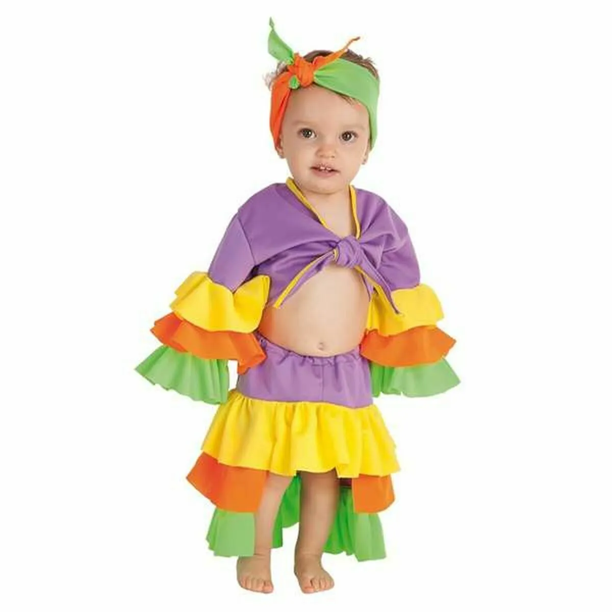 Costume per Neonati Cuba Bambina Ballerino di Salsa (3 Pezzi)