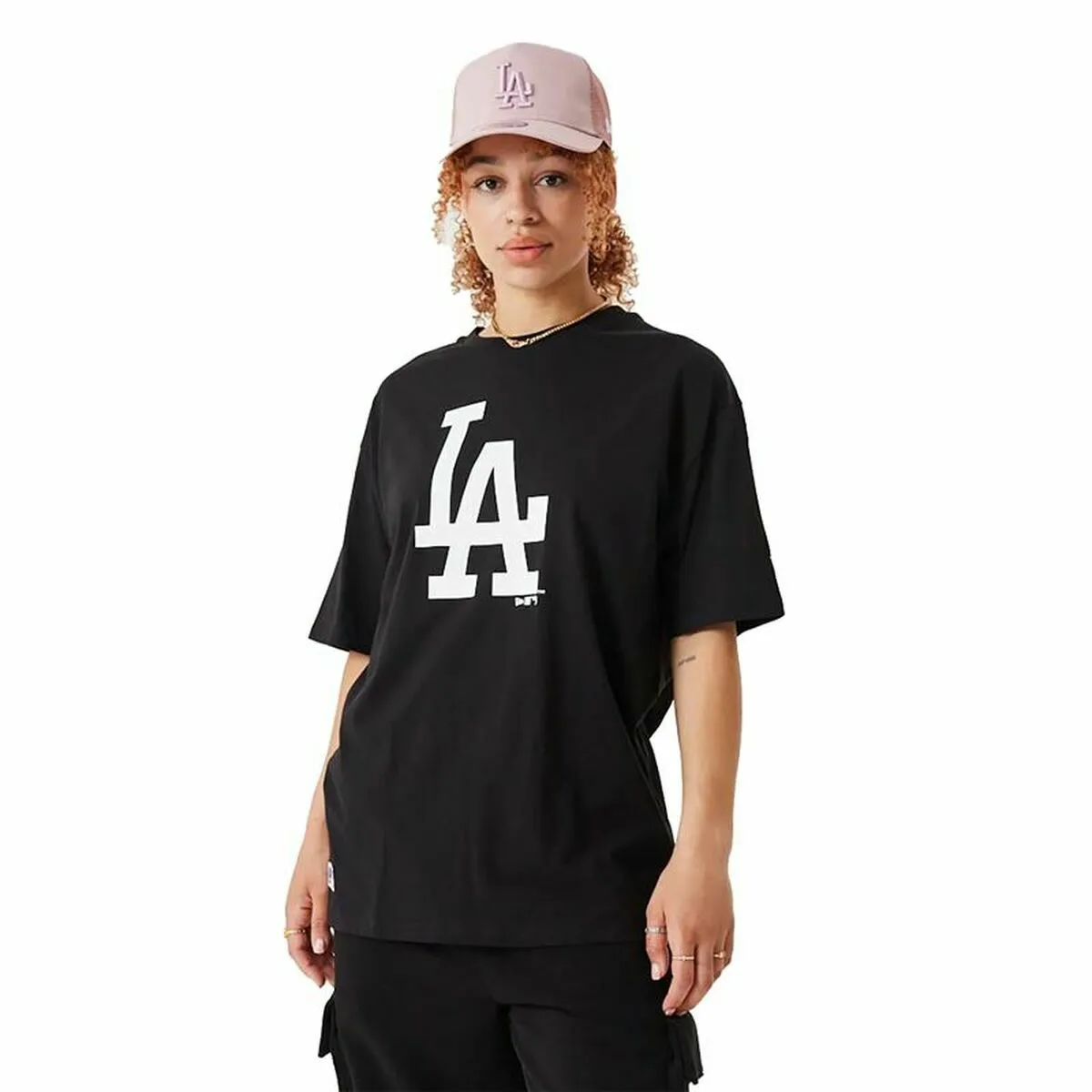 Maglia a Maniche Corte Donna New Era  Essentials LA Dodgers 