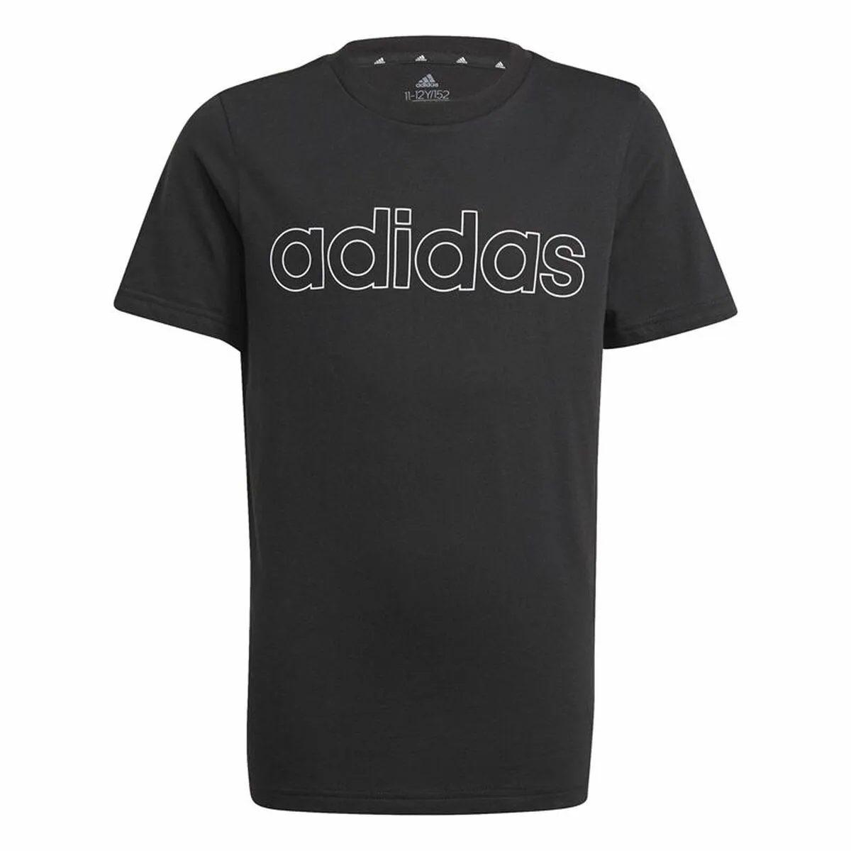 Maglia a Maniche Corte per Bambini Adidas Essentials Nero