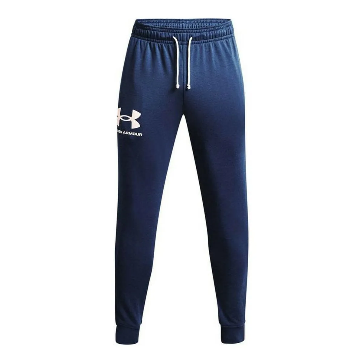 Pantalone Lungo Sportivo Under Armour Jogger Rival Terry Blu scuro Uomo