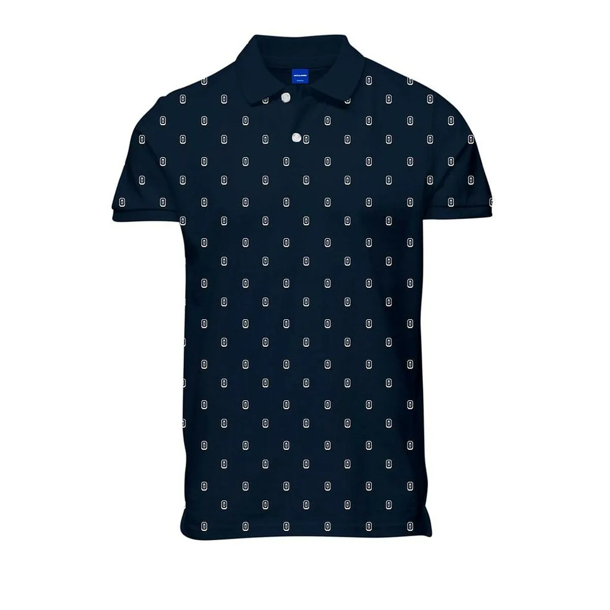 Polo a Maniche Corte Uomo JORCOLLECT Jack & Jones  SS FST 12232663 Blu Marino