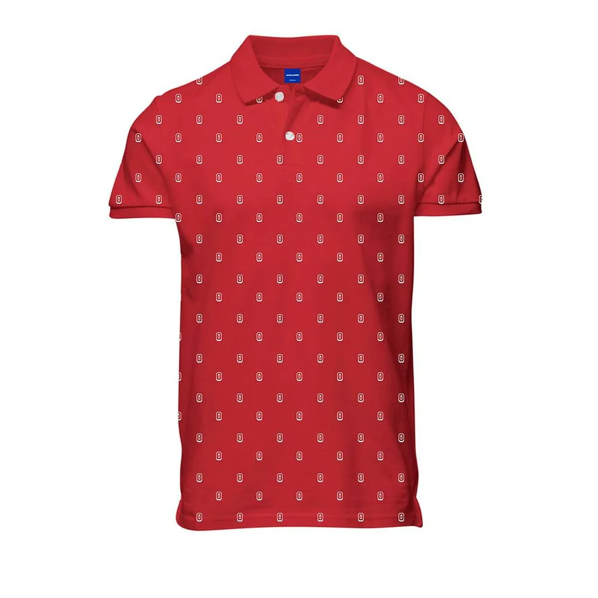 Polo a Maniche Corte Uomo JORCOLLECT Jack & Jones  SS FST 12232663 Rosso