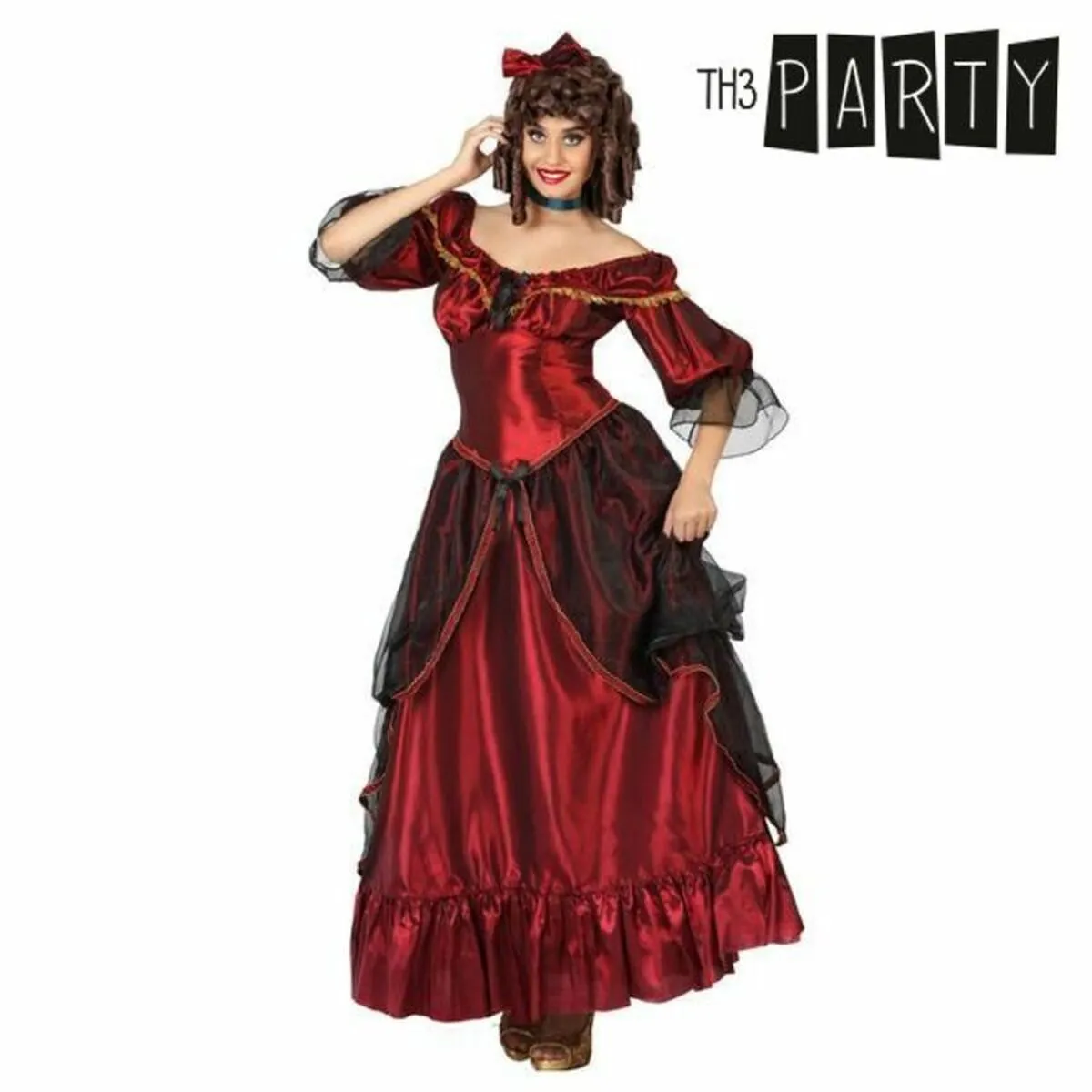 Costume per Adulti Rosso Dama del Sud