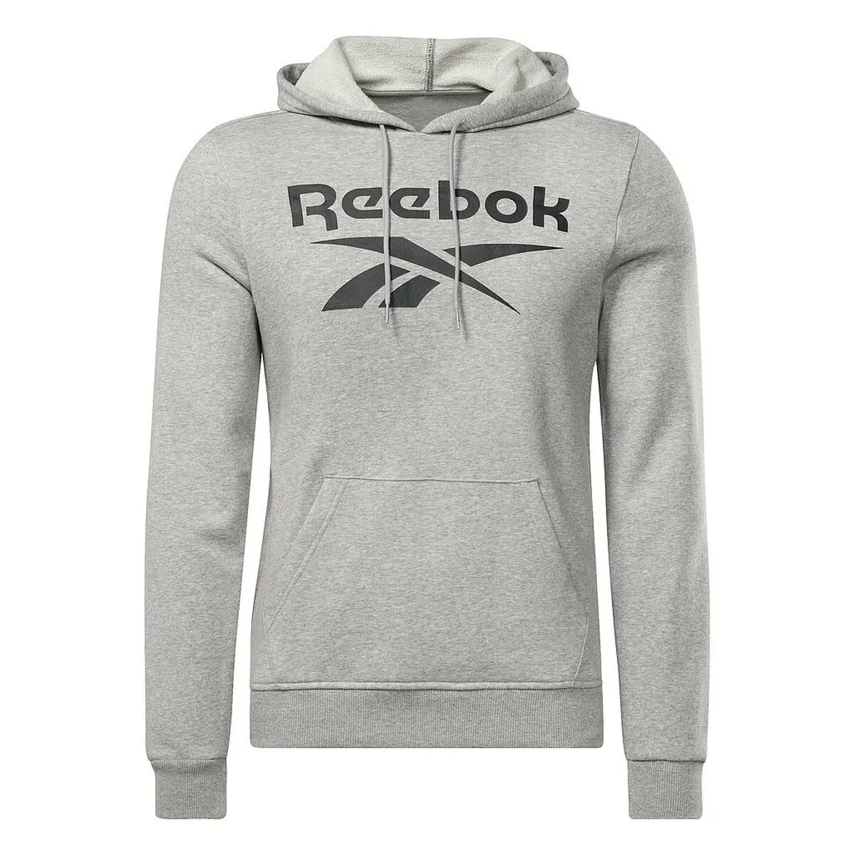 Felpa con Cappuccio Uomo Reebok FT BIG LOGO OTH HZ8786  Grigio