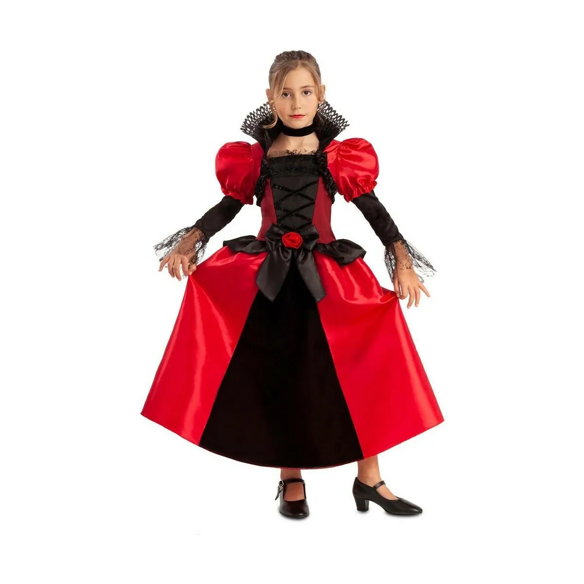 Costume per Bambini My Other Me Rosso Nero Vampiro Donna (2 Pezzi)