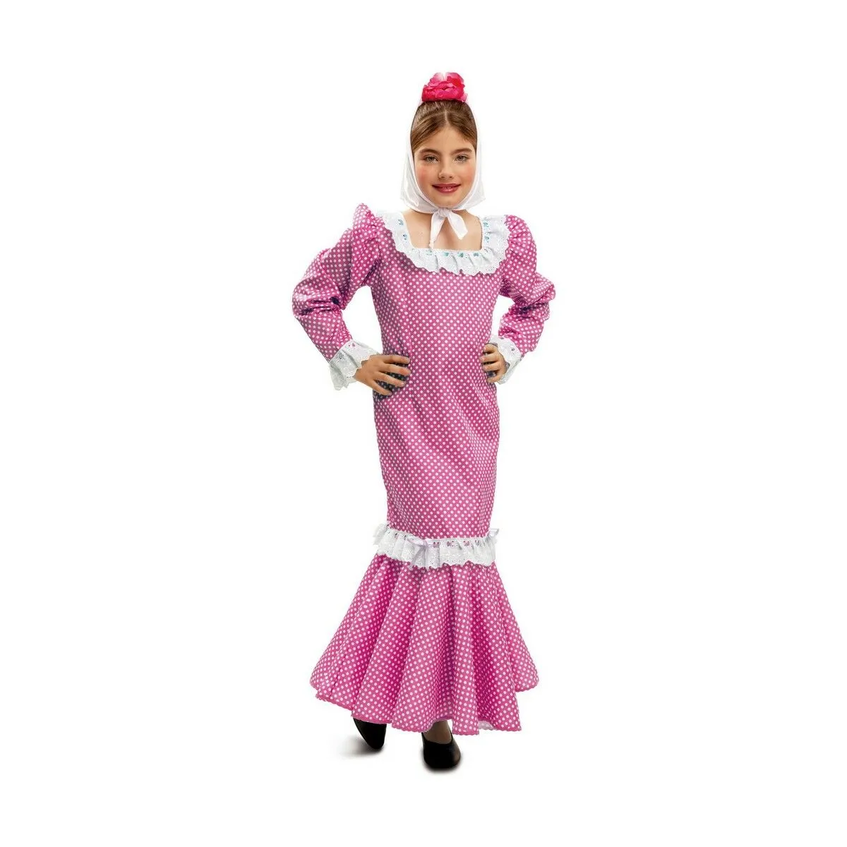 Costume per Bambini My Other Me Madrilena Rosa (4 Pezzi)