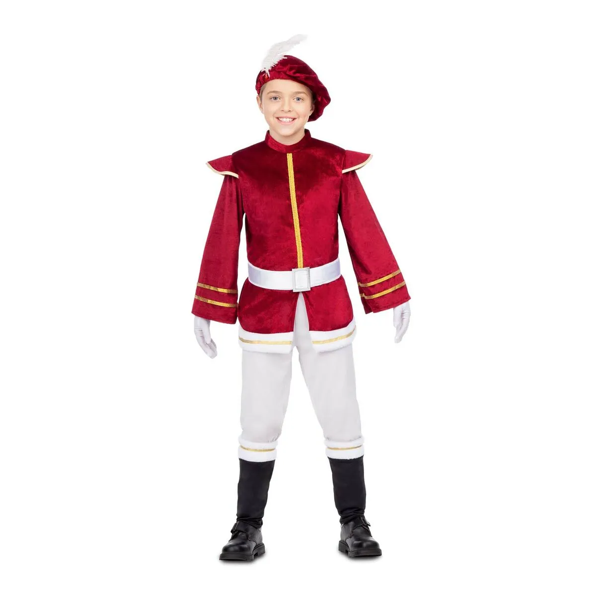 Costume per Bambini My Other Me Rosso Granato Paggio (4 Pezzi)