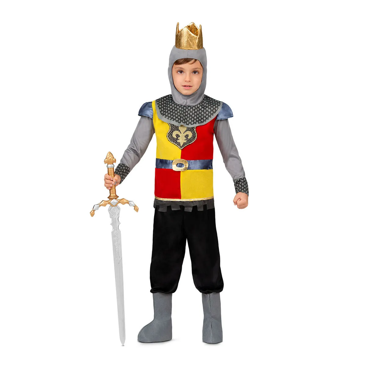 Costume per Bambini My Other Me Re Medievale 5-6 Anni (3 Pezzi)