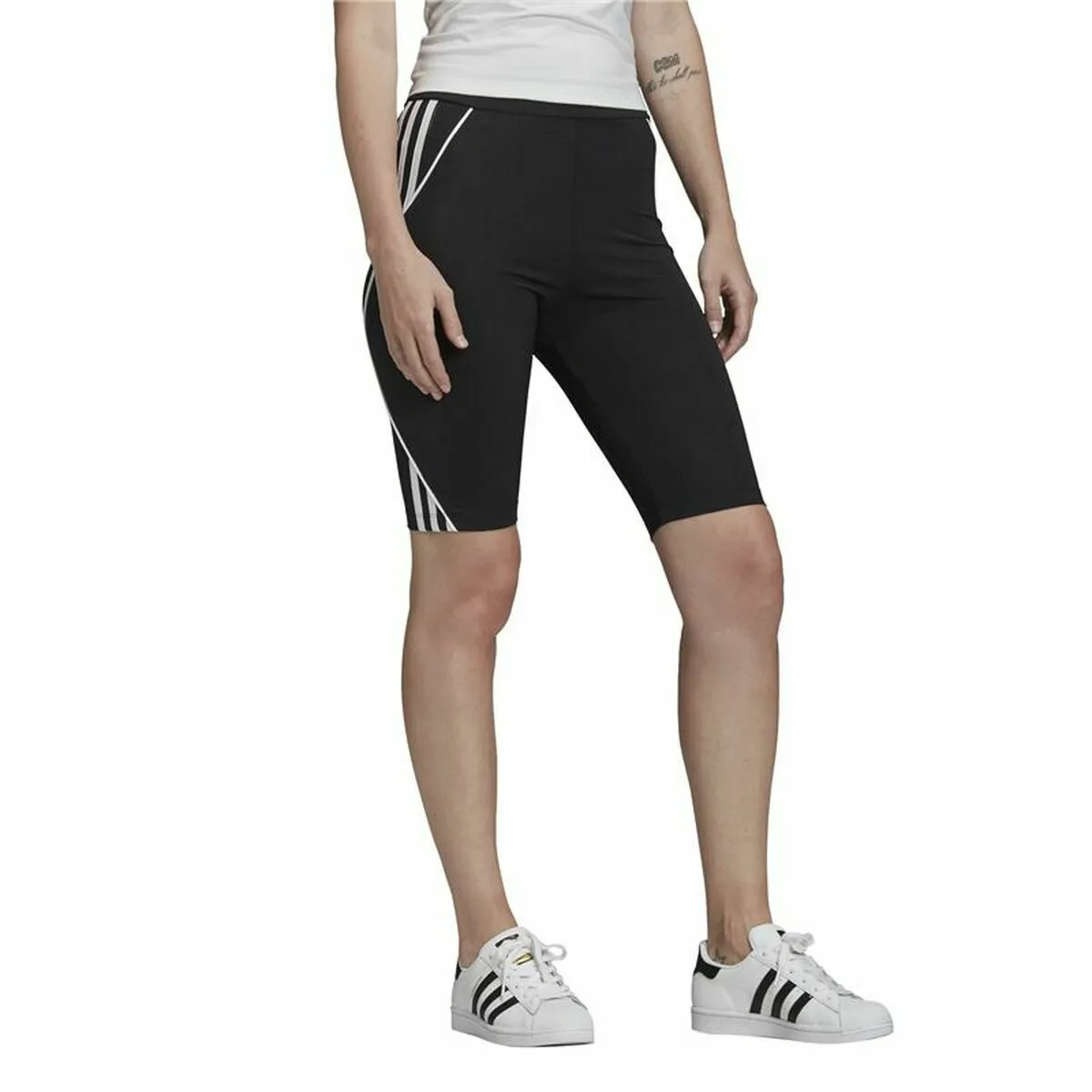 Pantaloncini Aderenti da Sport Adidas Nero