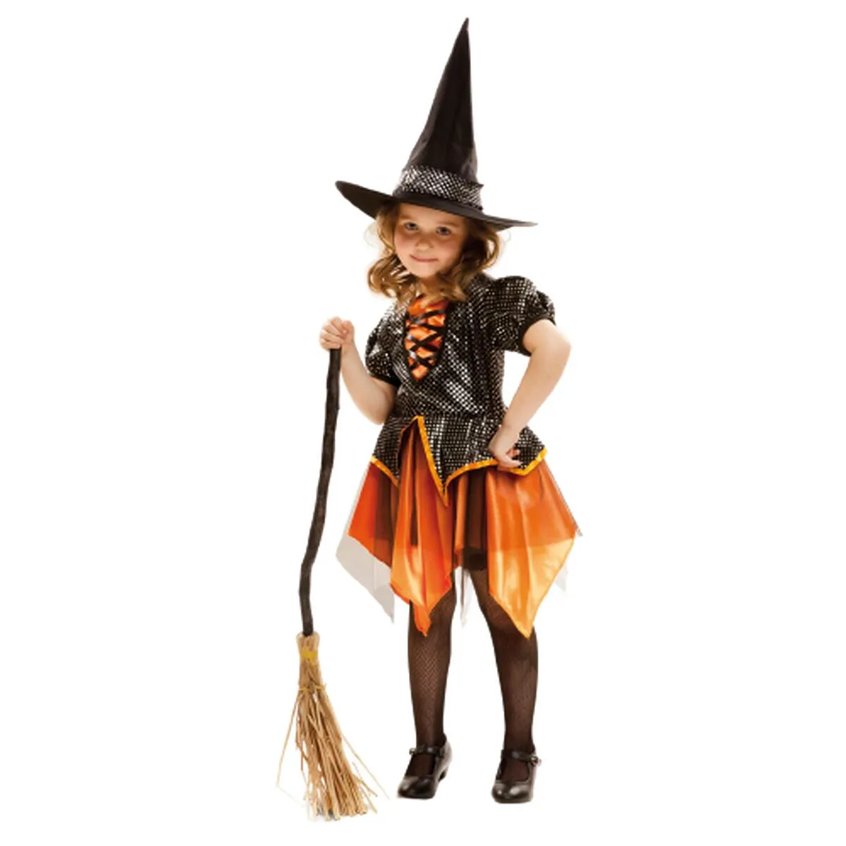 Costume per Bambini My Other Me Dorato Strega 10-12 Anni (2 Pezzi)