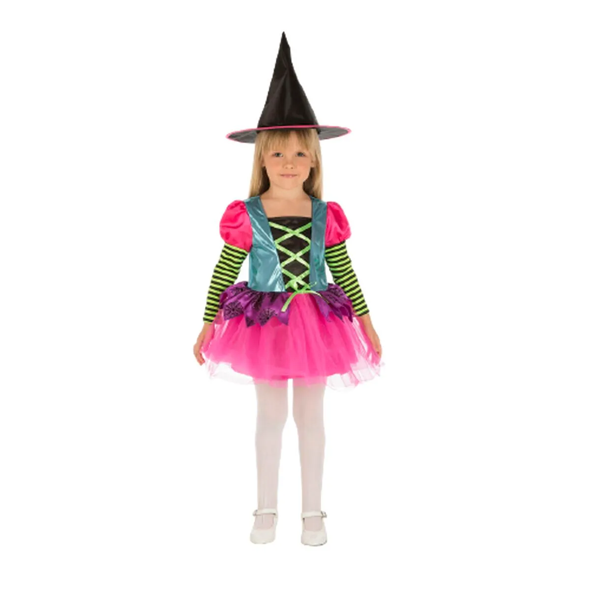 Costume per Bambini My Other Me Rosa Strega 5-6 Anni (2 Pezzi)