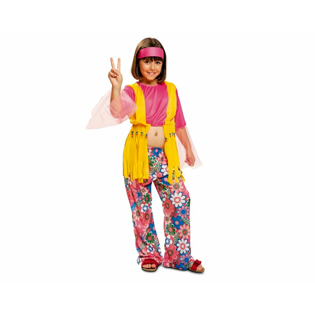 Costume per Bambini My Other Me Hippie 3-4 Anni (2 Pezzi)