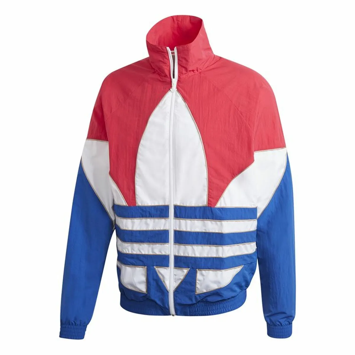 Giacca Sportiva Unisex Adidas Originals Trefoil Rosso Azzurro