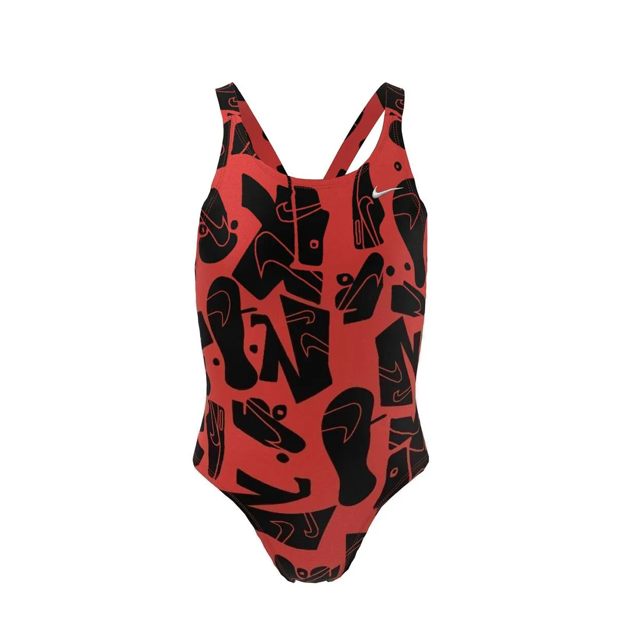 Costume da Bagno Bambina Nike Rosso Cremisi