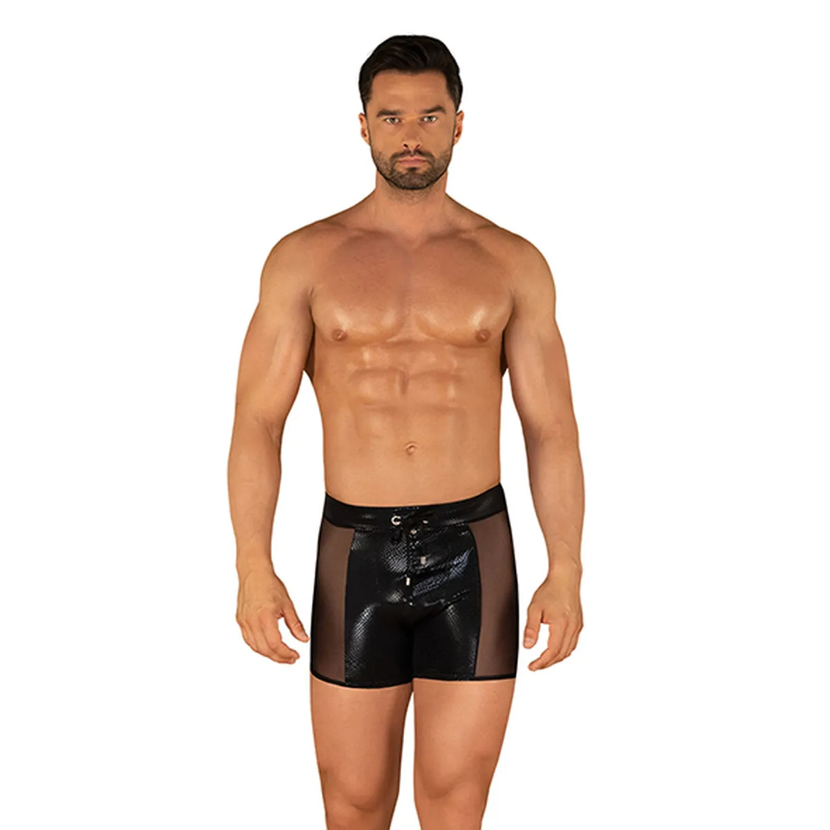 Costume da Bagno Uomo Obsessive Punta Negra Nero