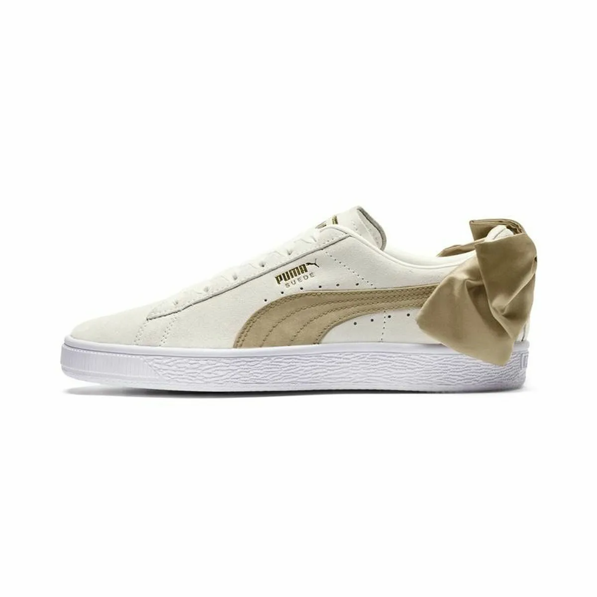 Scarpe Casual da Donna Puma Sportswear Suede Bow Varsity Beige