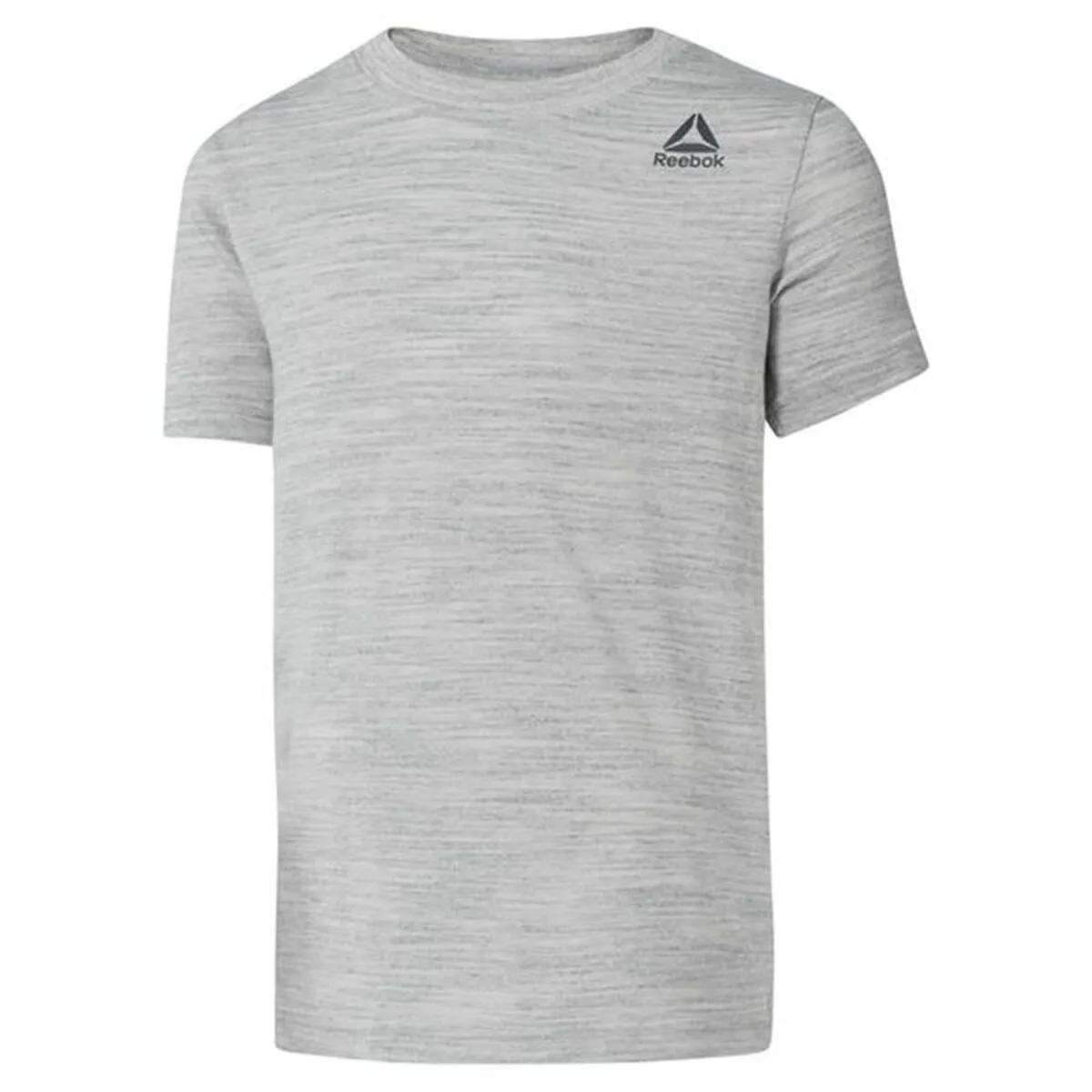 Maglia a Maniche Corte per Bambini Reebok Essentials Marble Melange Grigio chiaro