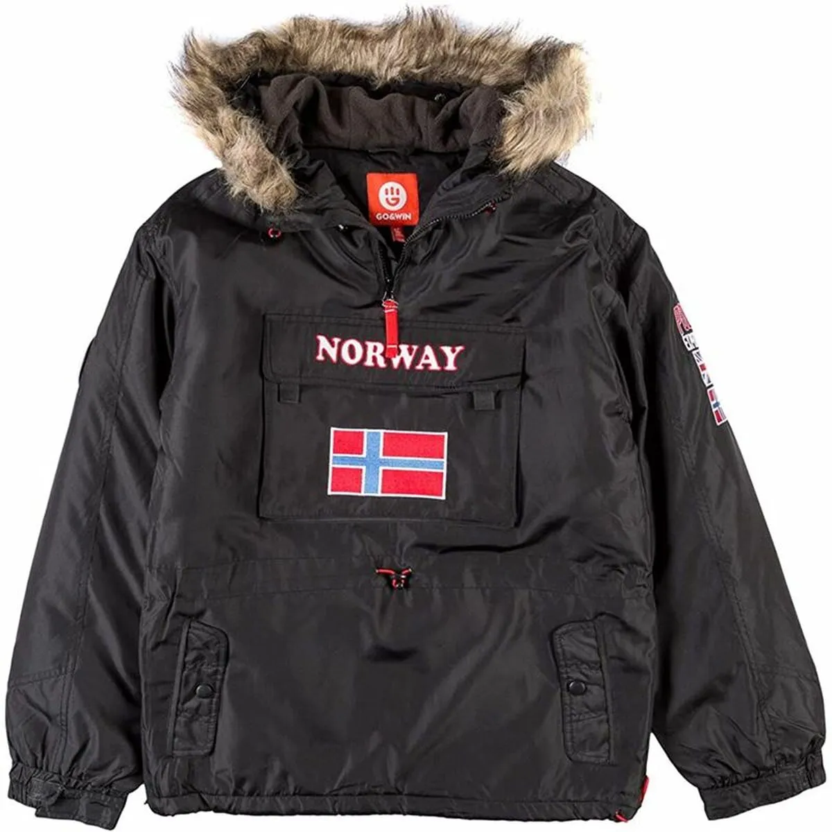 Parka Unisex Go & Win Noreg Per bambini Nero