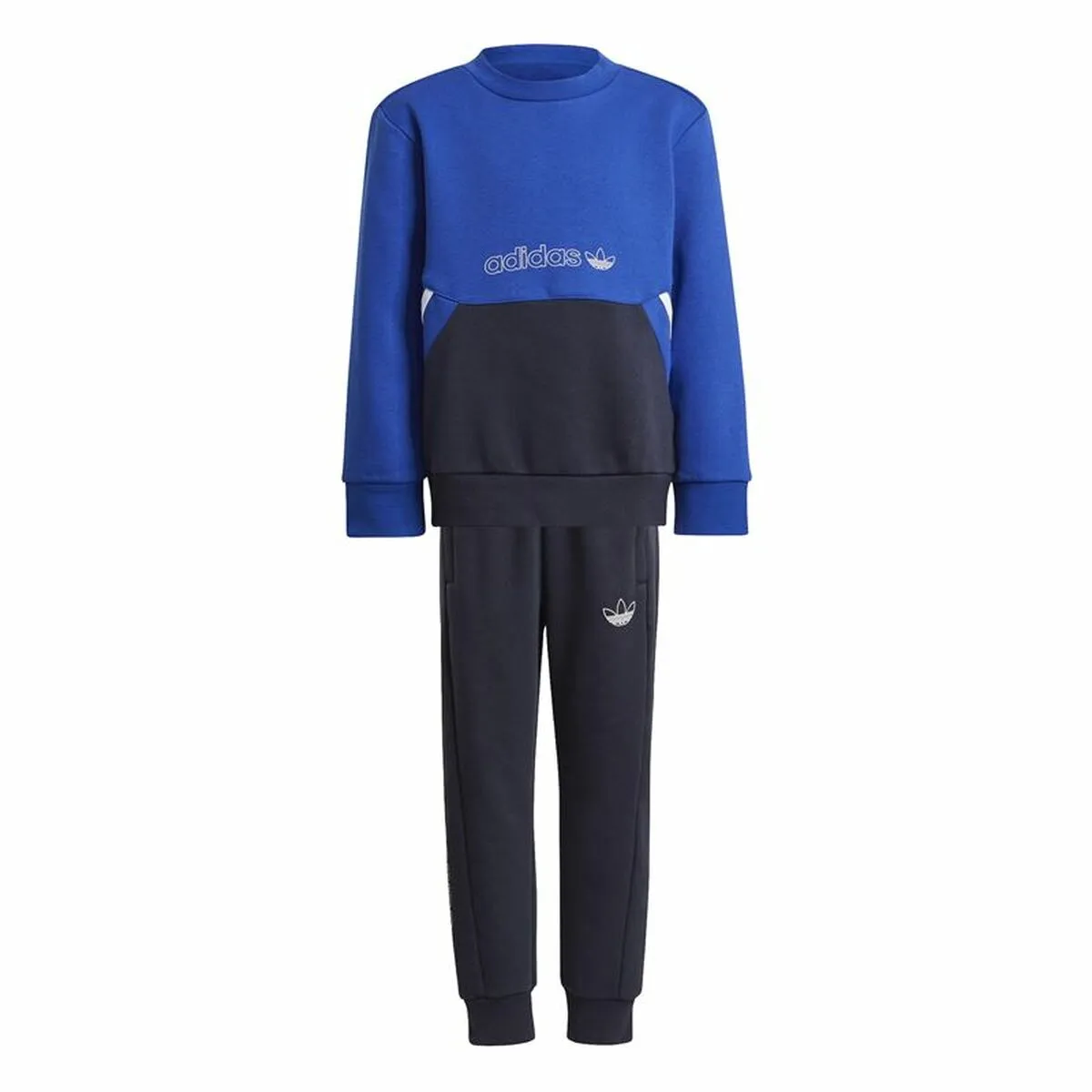 Completo Sportivo per Bambini Adidas Crew Azzurro