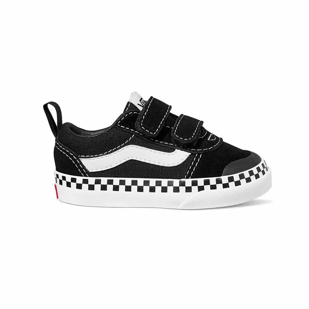 Scarpe da Tennis Casual Bambino Vans Ward Checker Foxing Nero