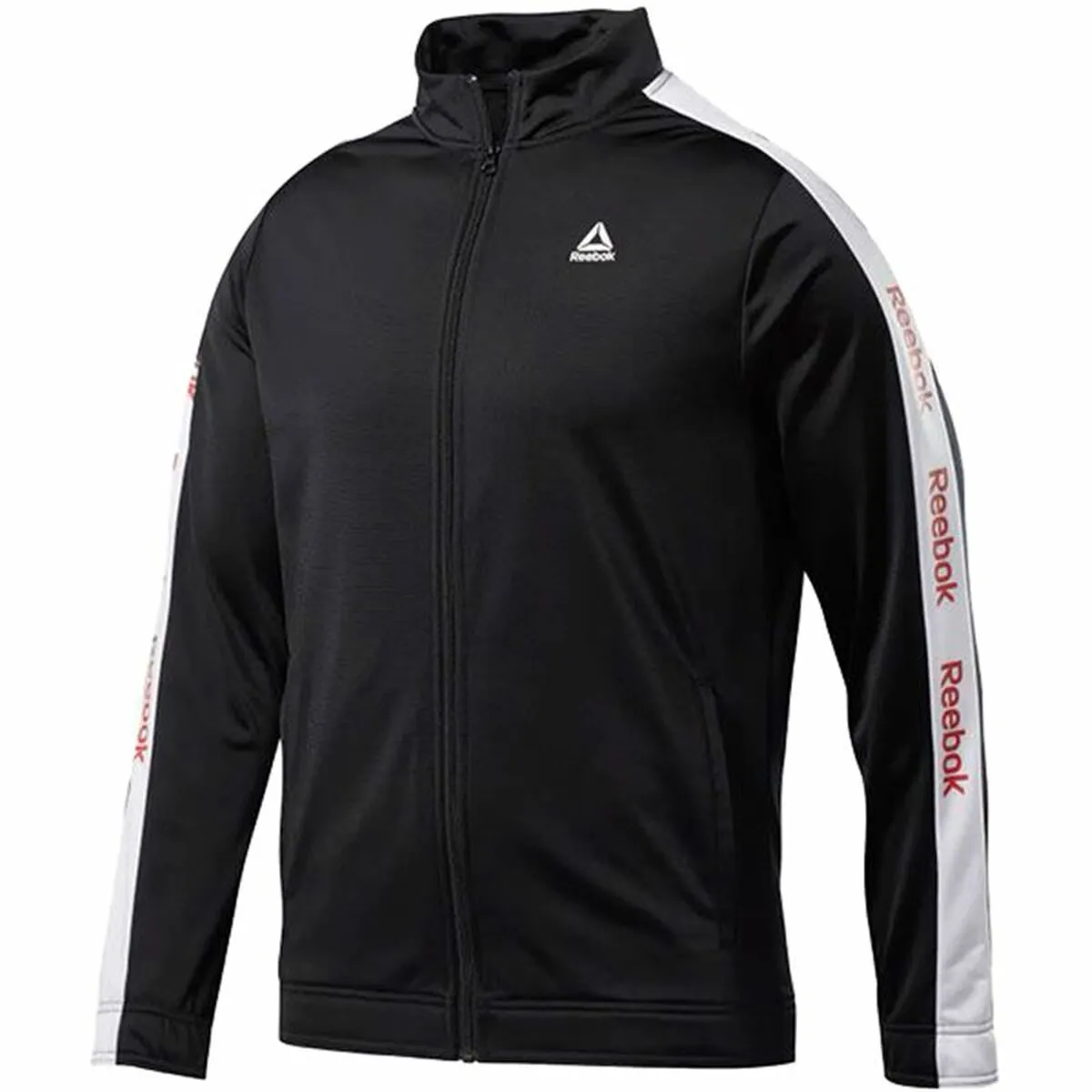 Giacca Sportiva da Uomo Reebok Essentials Linear Logo Nero