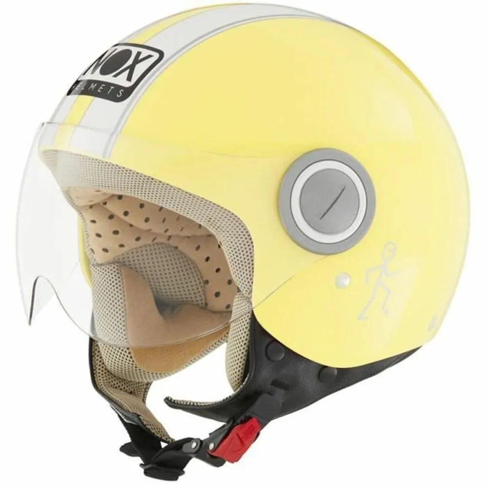 Casco Jet Nox Bianco/Giallo