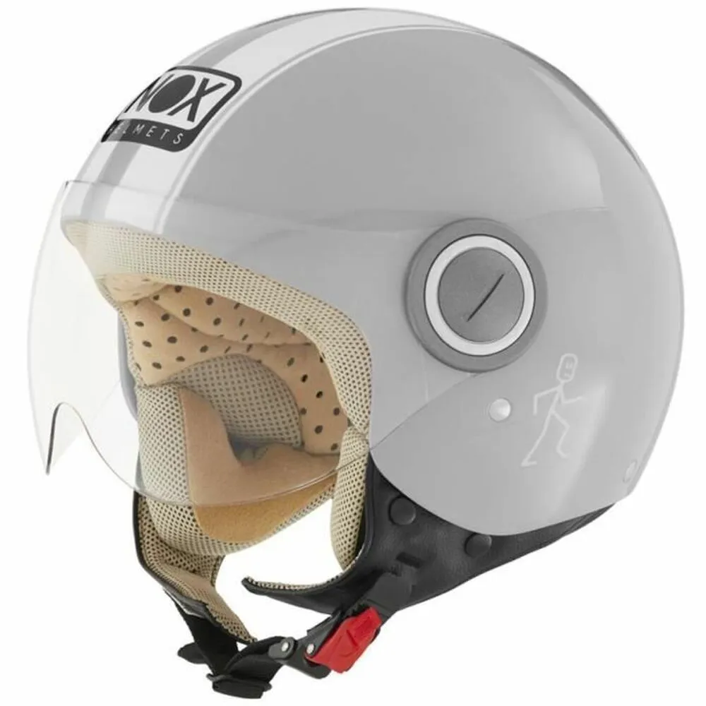 Casco Jet Nox N210 Bianco/Grigio