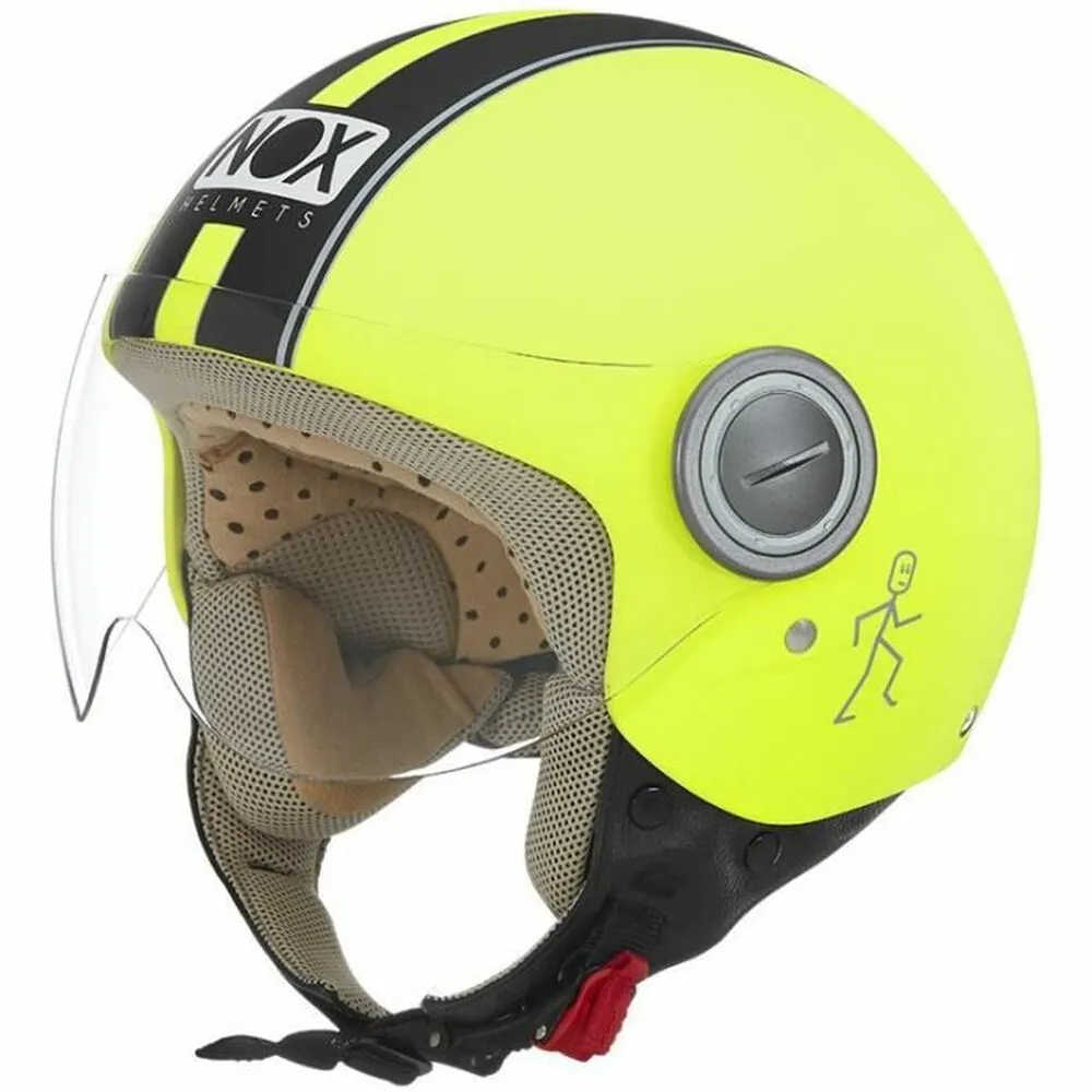 Casco Jet Nox N210 Giallo/Nero