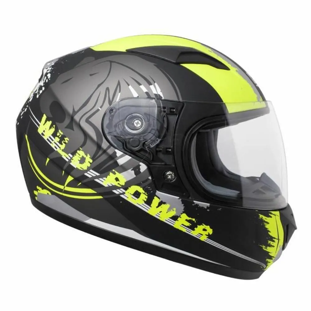 Casco Integrale CGM Casq Y 49-50 cm Giallo/Nero 47-48 cm