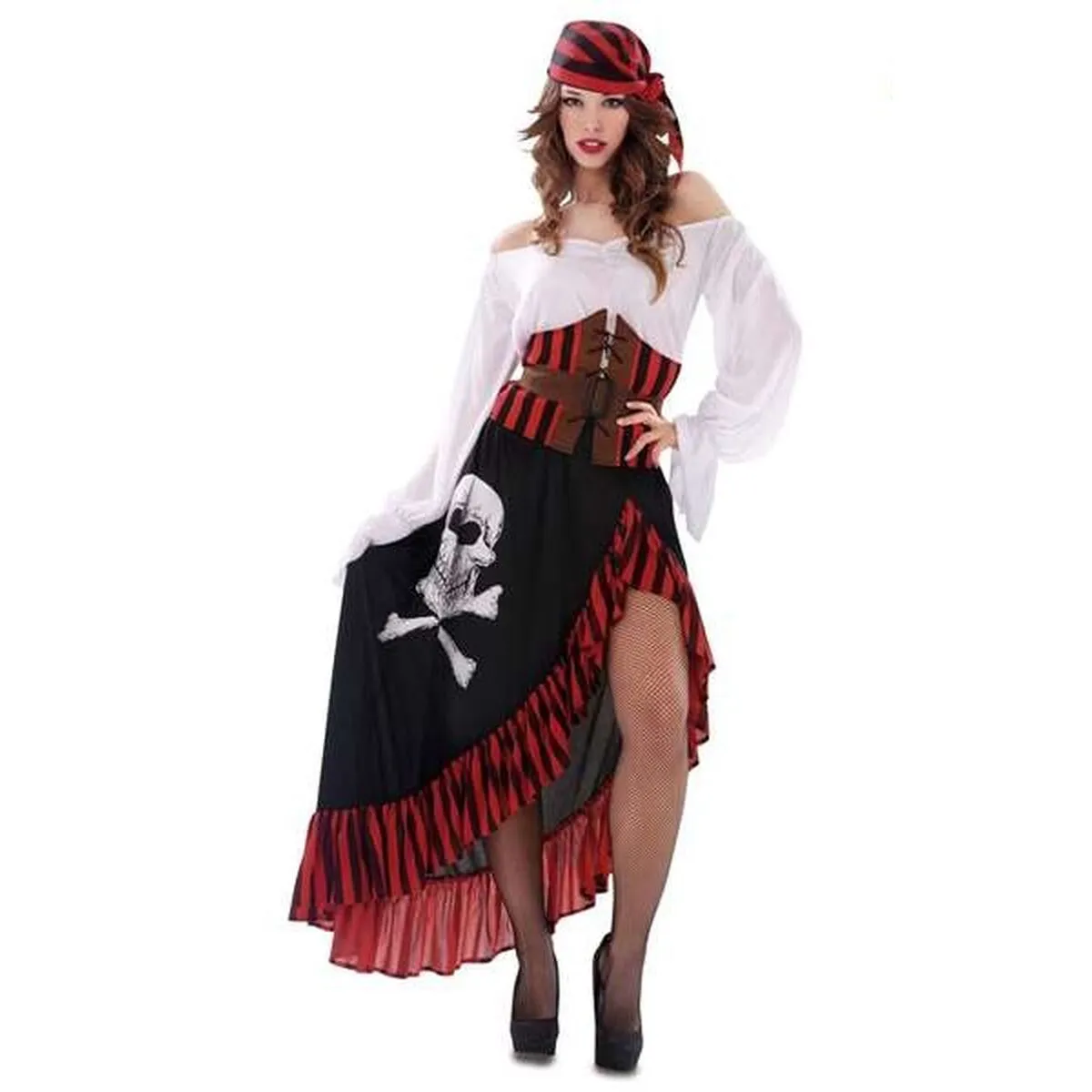 Costume per Adulti Pirata 4 Pezzi Donna